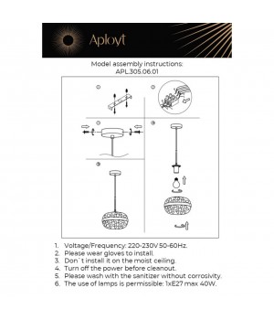 Светильник подвеснойAploytAPL.305.06.01-foto12