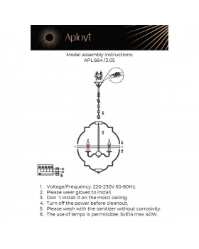 Люстра подвесная Aployt APL.664.13.05-foto2