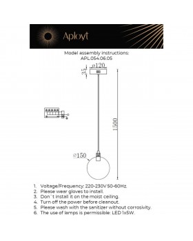 Светильник подвеснойAploytAPL.054.06.05-foto12