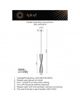 Светильник подвеснойAploytAPL.045.06.10-foto2
