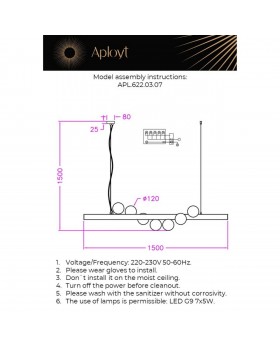 Люстра подвеснаяAploytAPL.622.03.07-foto14