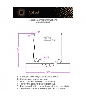 Люстра подвеснаяAploytAPL.622.03.07-foto14
