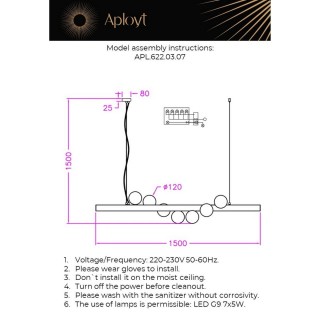 Люстра подвеснаяAploytAPL.622.03.07-foto14