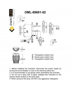 Светильник настенный (Бра)OmniluxOML-89601-02-foto9