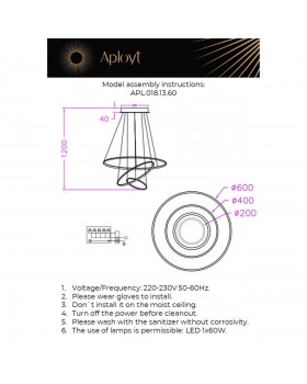 Люстра подвеснаяAploytAPL.018.13.60-foto17