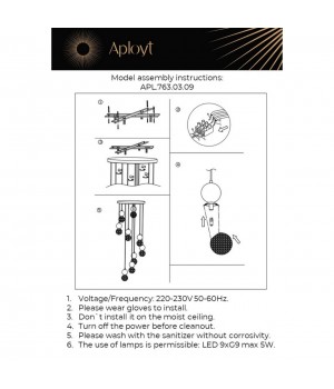Люстра подвеснаяAploytAPL.763.03.09-foto19
