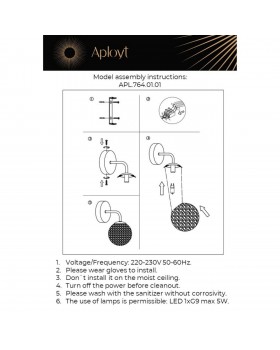 Светильник настенный (Бра)AploytAPL.764.01.01-foto15
