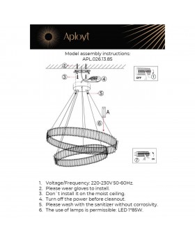 Люстра подвеснаяAploytAPL.026.13.85-foto3