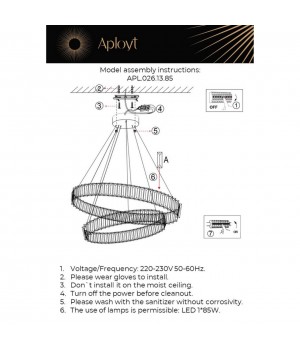 Люстра подвеснаяAploytAPL.026.13.85-foto3