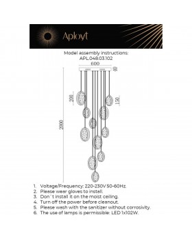 Люстра подвеснаяAploytAPL.048.03.102-foto14