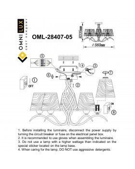 Люстра потолочнаяOmniluxOML-28407-05-foto9