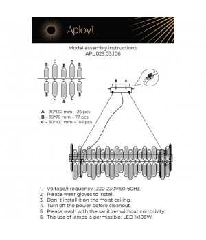Люстра подвеснаяAploytAPL.029.03.106-foto20