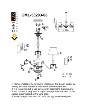 Люстра подвеснаяOmniluxOML-53203-08-foto3