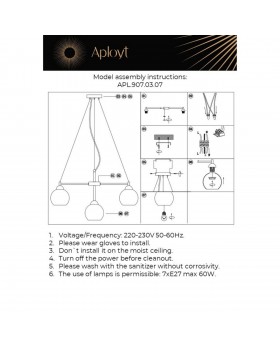 Люстра подвеснаяAploytAPL.907.03.07-foto16