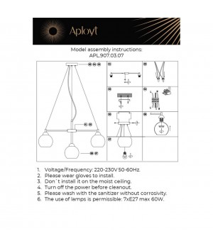 Люстра подвеснаяAploytAPL.907.03.07-foto16