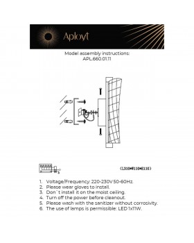 Светильник настенный (Бра) Aployt APL.660.01.11-foto2
