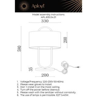 Настольная лампаAploytAPL.635.04.01-foto16