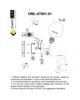 Светильник настенный (Бра)OmniluxOML-67801-01-foto9