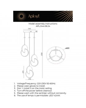 Светильник подвеснойAploytAPL.044.06.24-foto12