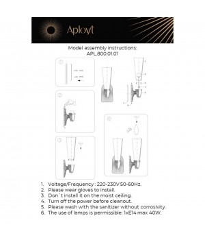Светильник настенный (Бра)AploytAPL.800.01.01-foto19