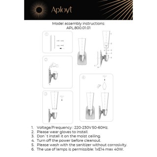 Светильник настенный (Бра)AploytAPL.800.01.01-foto19