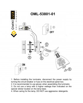 Светильник настенный (Бра)OmniluxOML-53801-01-foto3