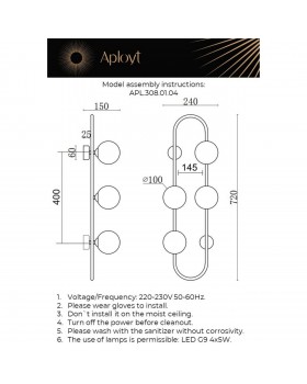 Светильник настенный (Бра)AploytAPL.308.01.04-foto12