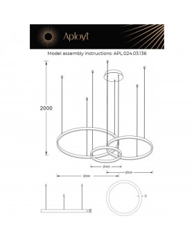Люстра подвеснаяAploytAPL.024.03.136-foto18