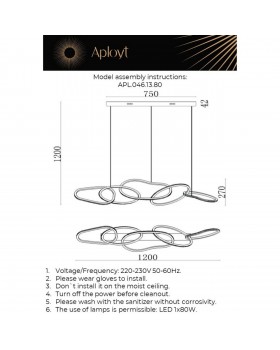 Люстра подвеснаяAploytAPL.046.13.80-foto16