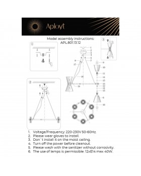 Люстра подвеснаяAploytAPL.801.13.12-foto18