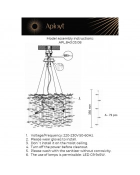 Люстра подвесная Aployt APL.843.03.08-foto18