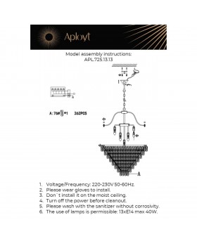 Люстра подвеснаяAploytAPL.725.13.13-foto18