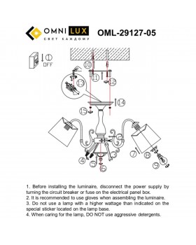 Люстра потолочнаяOmniluxOML-29127-05-foto7