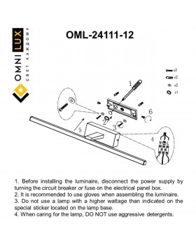 Светильник настенный (Бра)OmniluxOML-24111-12-foto7