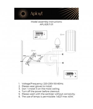 Светильник настенный (Бра)AploytAPL.626.11.01-foto3