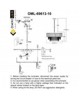 Люстра подвеснаяOmniluxOML-69613-10-foto11