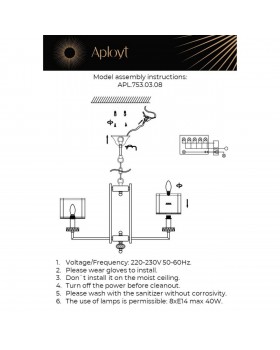 Люстра подвеснаяAploytAPL.753.03.08-foto15