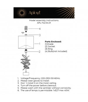 Настольная лампаAploytAPL.742.04.01-foto13