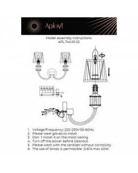 Светильник настенный (Бра)AploytAPL.744.01.02-foto17