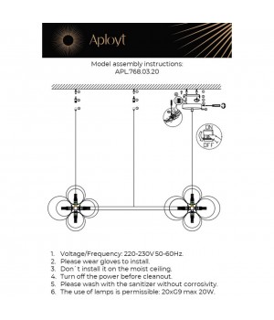 Люстра подвеснаяAploytAPL.768.03.20-foto3