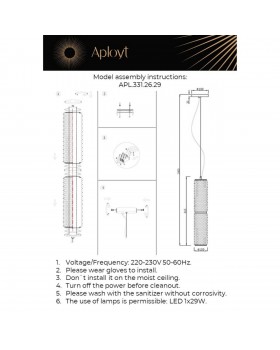 Светильник подвесной Aployt APL.331.26.29-foto16