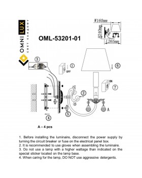 Светильник настенный (Бра)OmniluxOML-53201-01-foto3