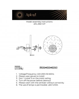 Светильник настенный (Бра) Aployt APL.336.11.07-foto2