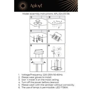 Люстра подвеснаяAploytAPL.024.03.136-foto3