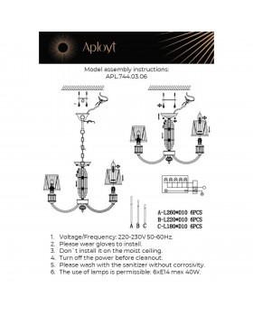 Люстра подвеснаяAploytAPL.744.03.06-foto3