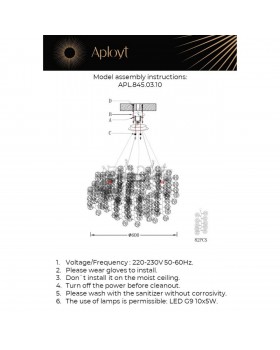 Люстра подвеснаяAploytAPL.845.03.10-foto16