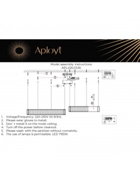 Люстра подвеснаяAploytAPL.026.03.85-foto3