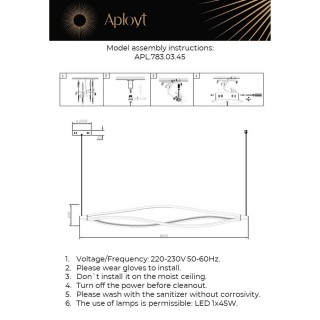 Люстра подвесная Aployt APL.783.03.45-foto3
