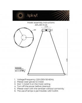 Люстра подвеснаяAploytAPL.051.13.43-foto16