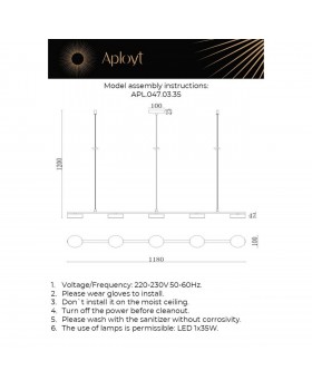 Люстра подвеснаяAploytAPL.047.03.35-foto12